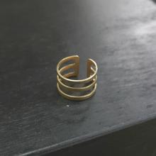 Triple Midi Brass Ring