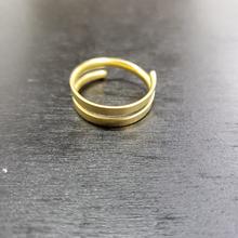 Gold Plated Spiral Ring