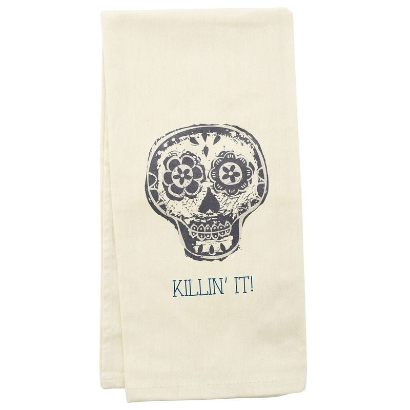 Tea Towel Skull