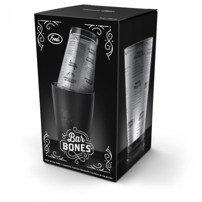 Bar Bones Skull Cocktail Shaker