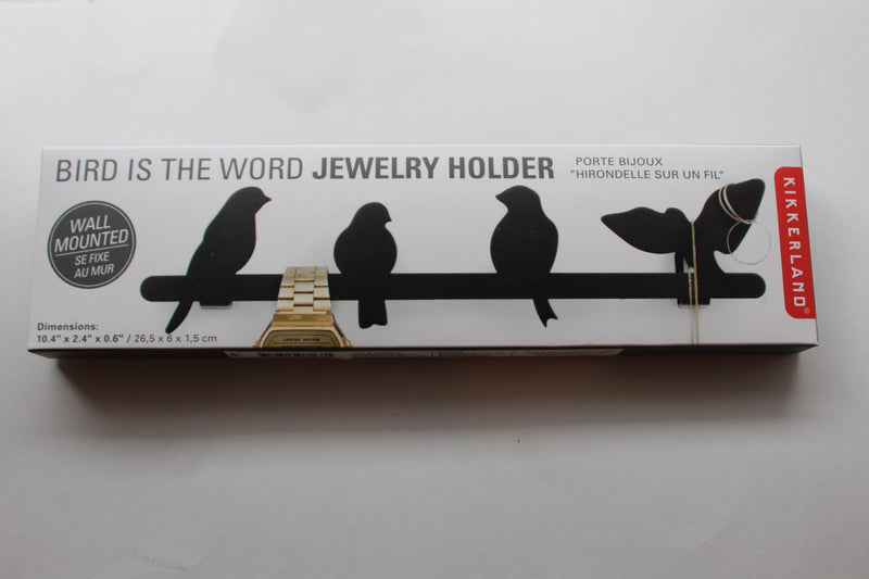 Jewelry Holder Wall Bird Black